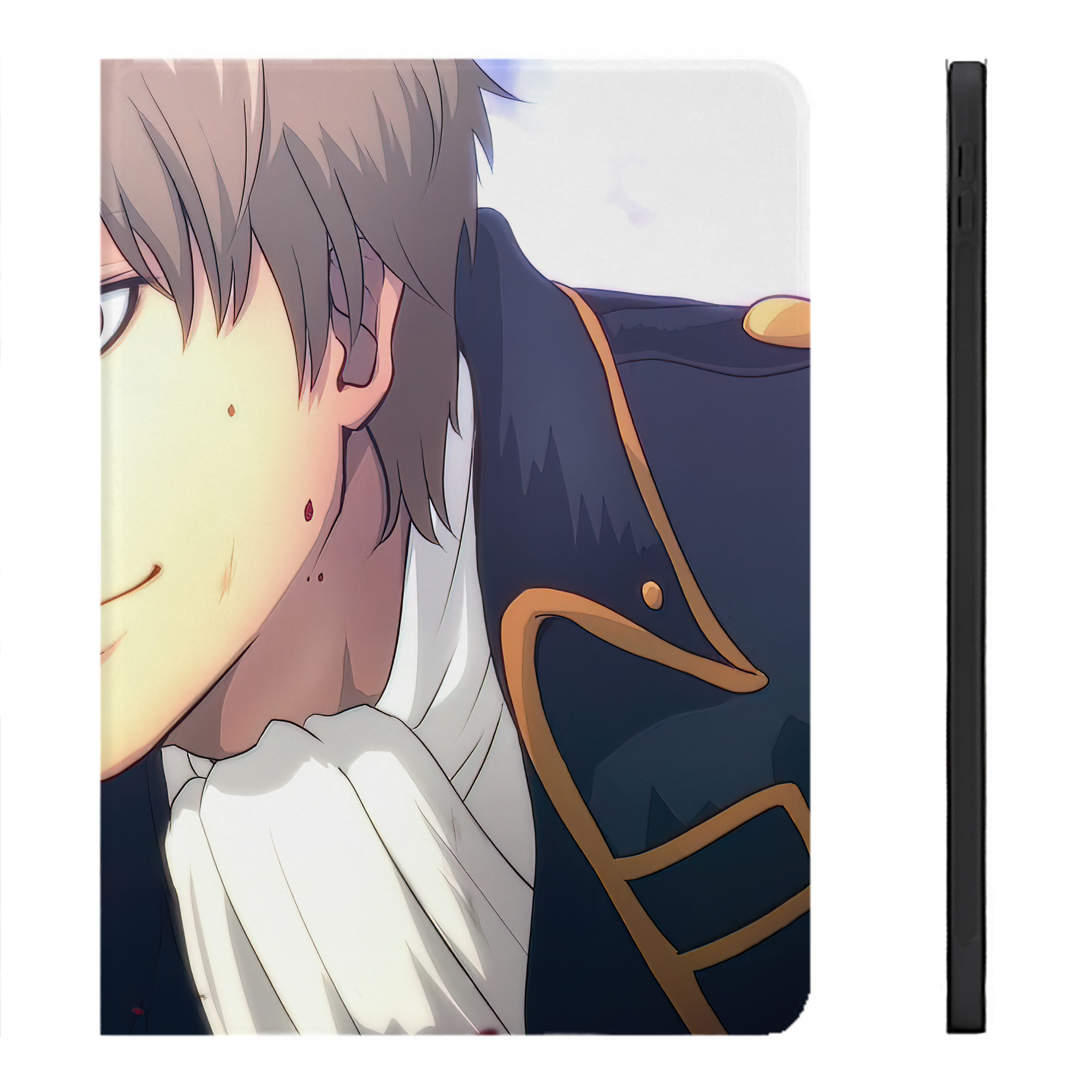 （画像用） ぎんたま 坂田銀時（さかたぎんとき） 神楽 志村新八（しむら しんぱち） GINTAMA Sakata Gintoki Kagura Shimura Shinpachi IPadケース ペンホルダー付き ブックスタイルデザイン